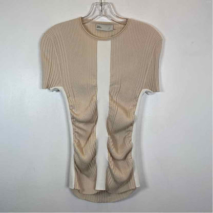 Pre-Owned Size M Tory Burch Tan/White Top