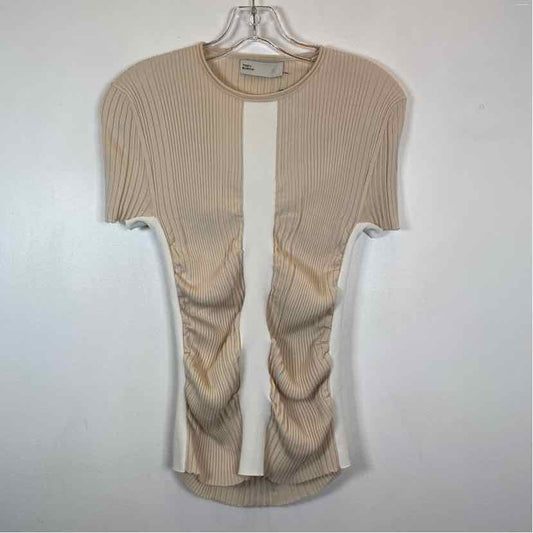 Pre-Owned Size M Tory Burch Tan/White Top