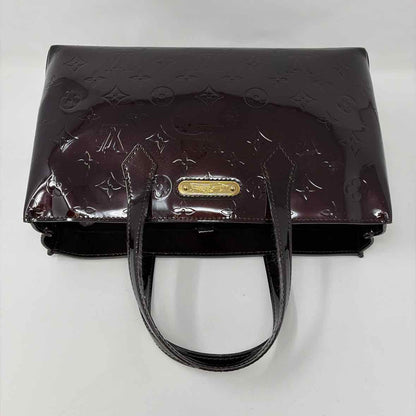 Pre-Owned Louis Vuitton Burgundy Patent Designer Handbag