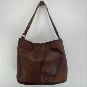 Pre-Owned Lattico Brown Leather Handbag