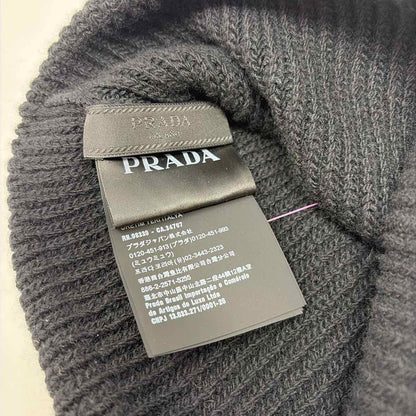 Pre-Owned Prada Black Knit Designer Hats