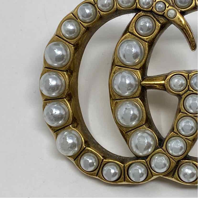 Pre-Owned Gucci Black Leather Designer Belt