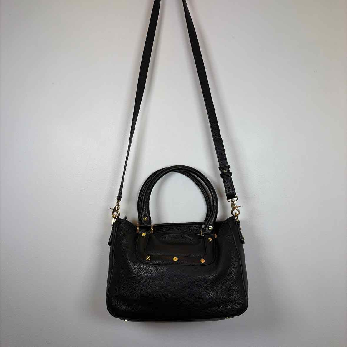 Pre-Owned Tory Burch Black Leather Handbag