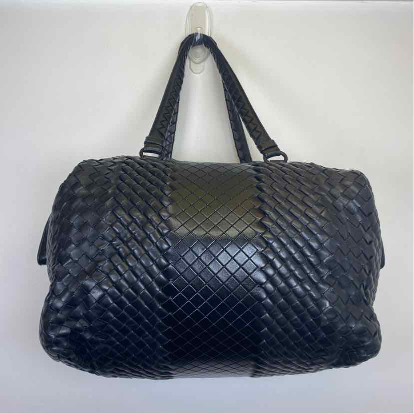 Pre-Owned Bottega Veneta Black Leather Designer Handbag