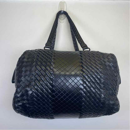 Pre-Owned Bottega Veneta Black Leather Designer Handbag