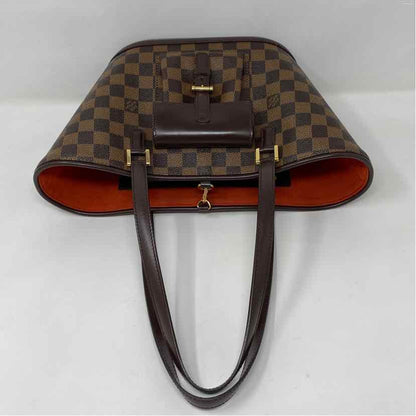 Pre-Owned Louis Vuitton Damier Eben Canvas Designer Handbag