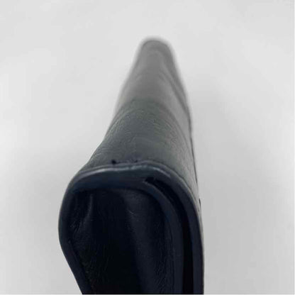 Pre-Owned Bottega Veneta Black Leather Designer Wallet