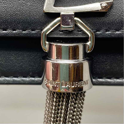 Pre-Owned Saint Laurent Black Leather Designer Handbag