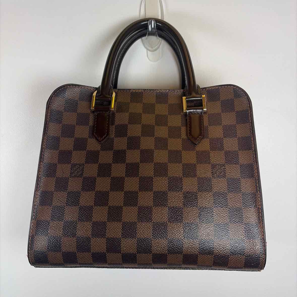 Pre-Owned Louis Vuitton Damier Eben Canvas Designer Handbag