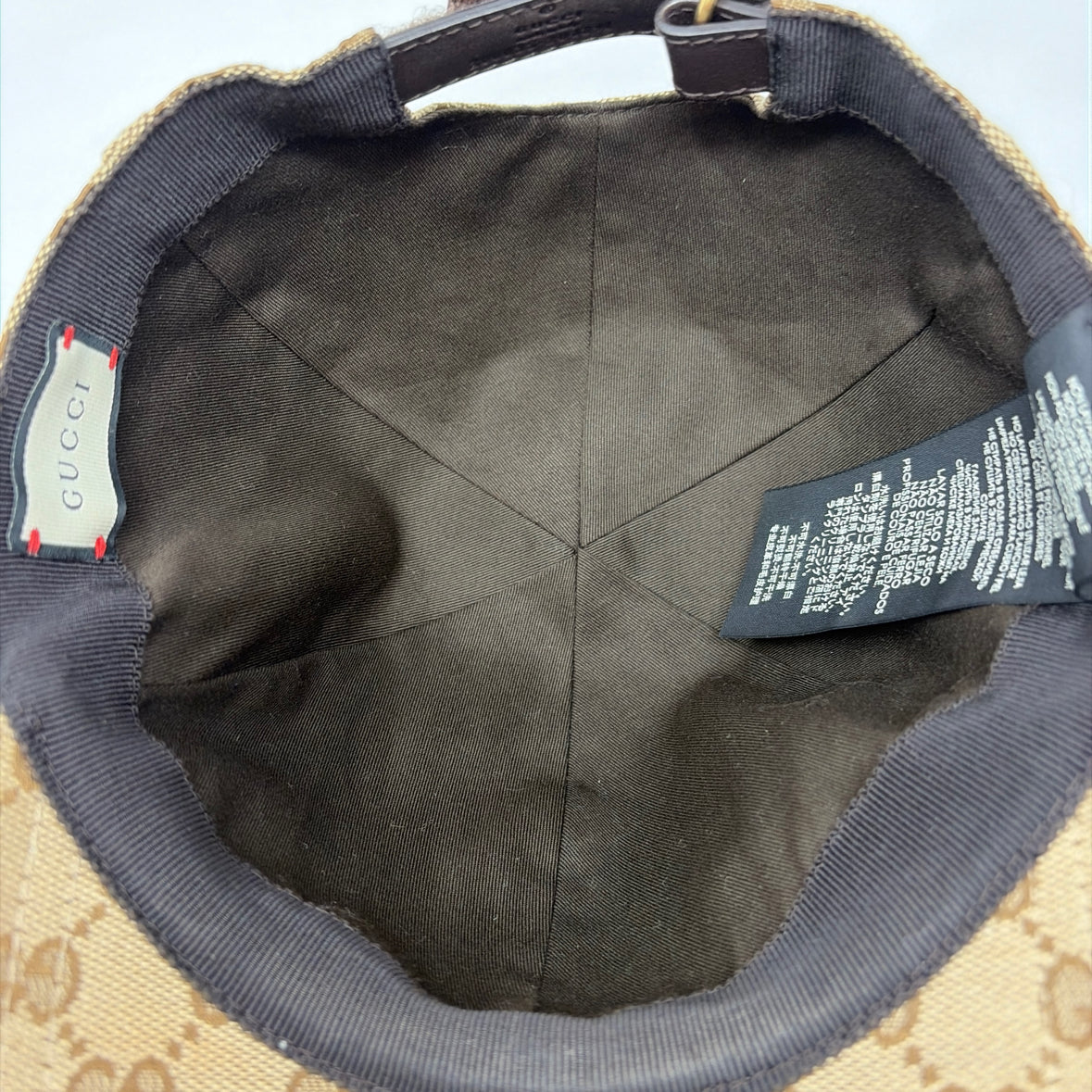 Pre-Owned Gucci Monogram Fabric Designer Hats