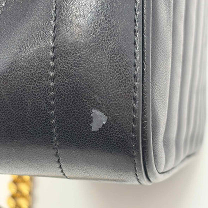 Pre-Owned Saint Laurent Black Leather Designer Handbag