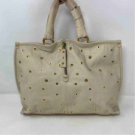 Pre-Owned Laura Di Maggio Cream Multi Leather Handbag