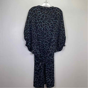 Pre-Owned Size 12/L Diane Von Furstenberg Black Casual Dress