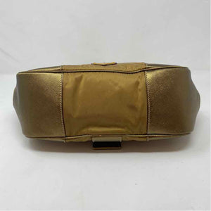 Pre-Owned Prada Gold Fabric Designer Handbag