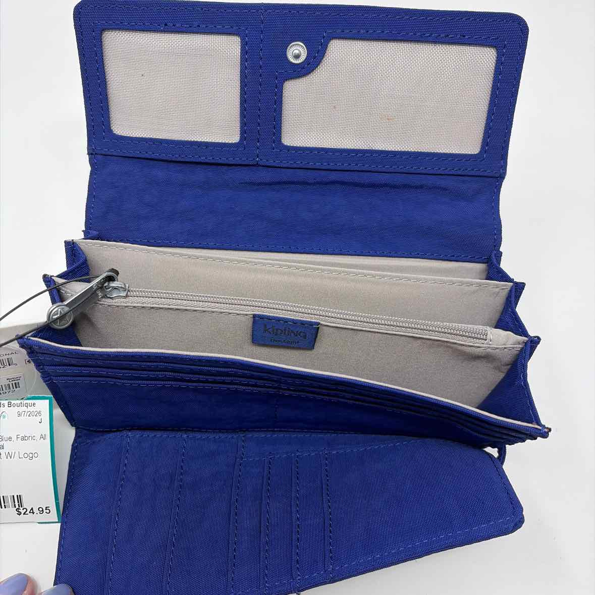 Pre-Owned Kipling Blue Fabric Wallet