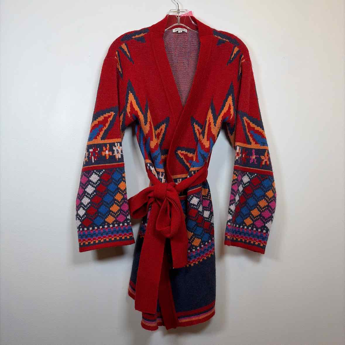 Pre-Owned Size S Baciano Red Multi Sweater