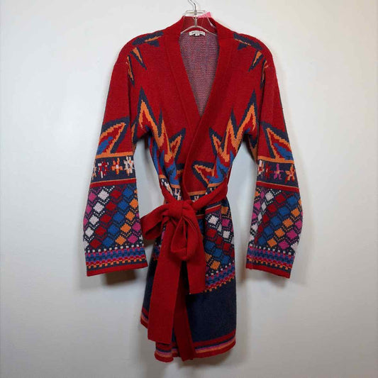 Pre-Owned Size S Baciano Red Multi Sweater