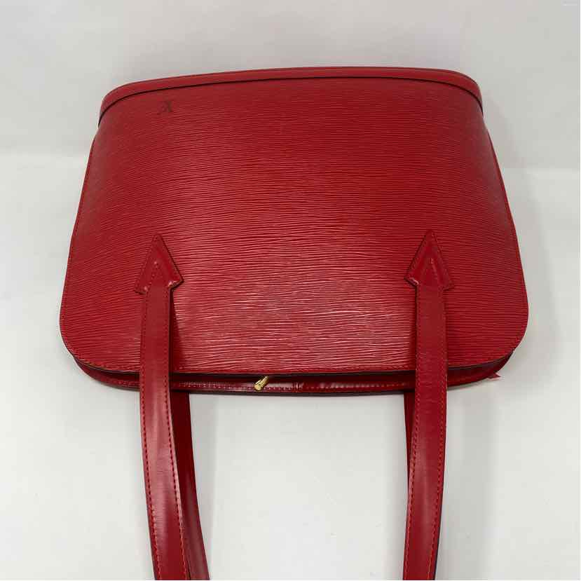 Pre-Owned Louis Vuitton Red Leather Designer Handbag