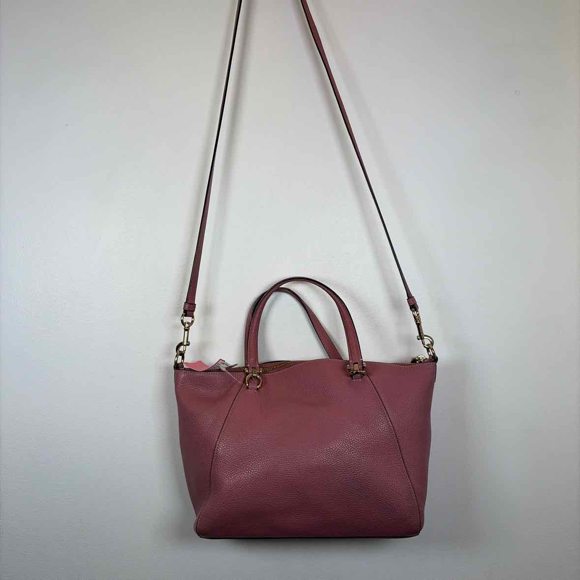 Pre-Owned Coach Pink Leather Handbag