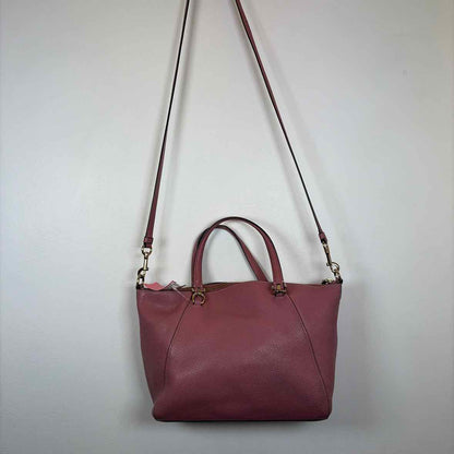 Pre-Owned Coach Pink Leather Handbag
