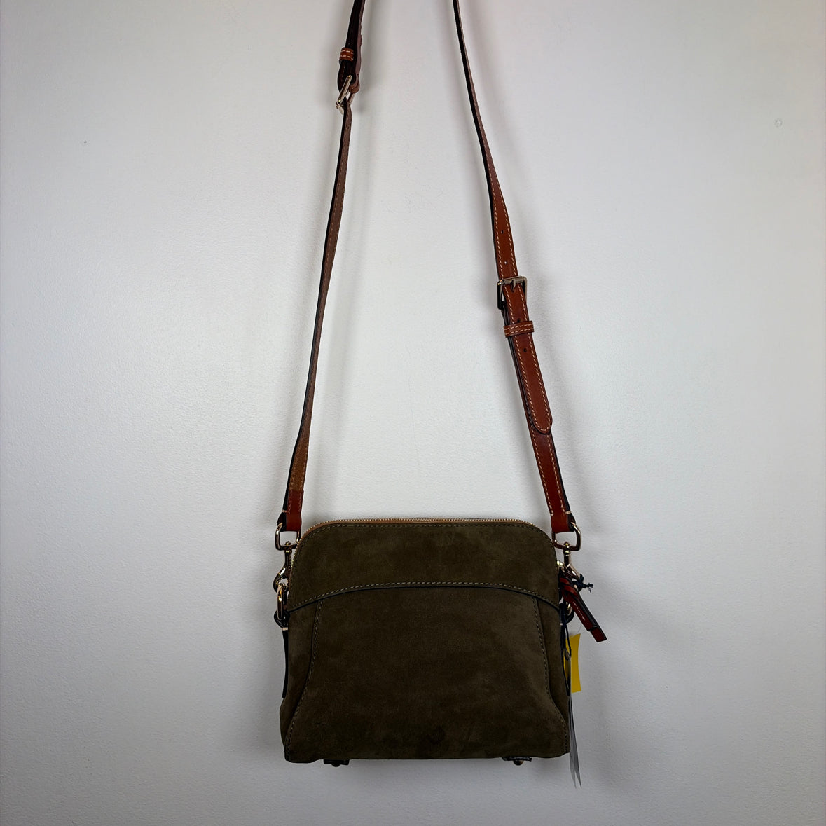 Pre-Owned Dooney & Bourke Green Suede Handbag
