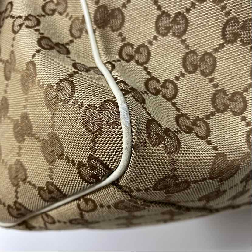 Pre-Owned Gucci Monogram Canvas Designer Handbag
