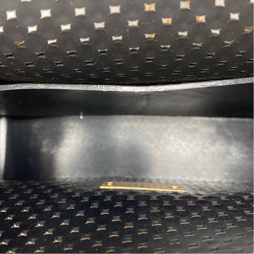 Boutique Black Rubber Handbag