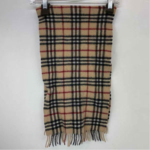 Pre-Owned Burberry Plaid Cashmere Designer Scarf