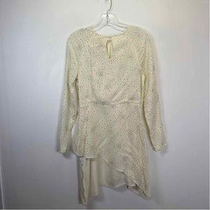 Pre-Owned Size 10/L Maje White Multi Casual Dress