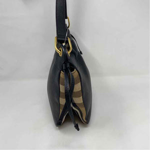 Pre-Owned Burberry Black Leather Designer Handbag