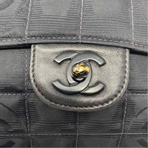 Pre-Owned Chanel Black Nylon Designer Handbag