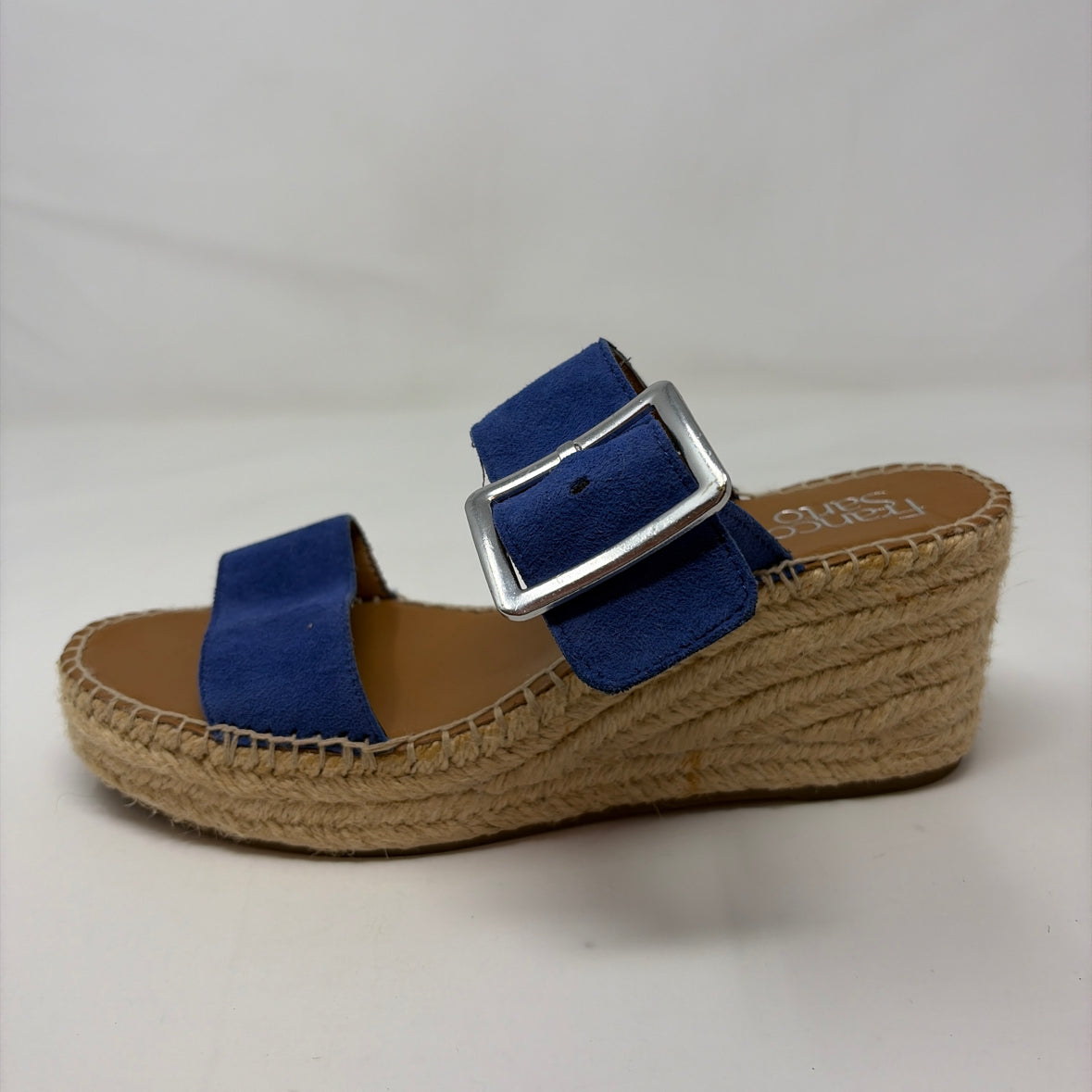 Pre-Owned Shoe Size 9.5 Franco Sarto Blue Wedge