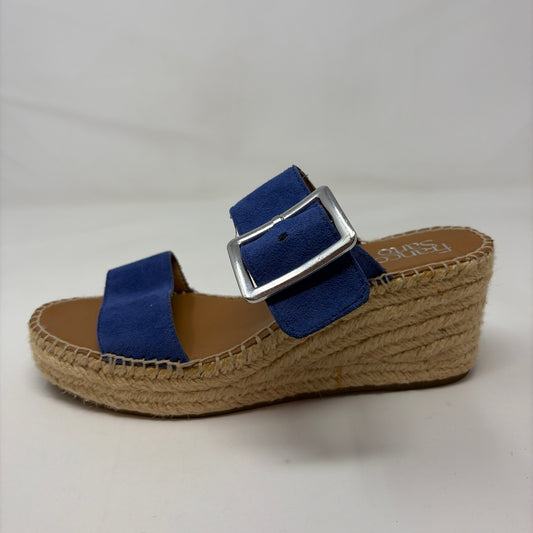 Pre-Owned Shoe Size 9.5 Franco Sarto Blue Wedge