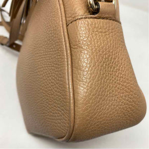 Pre-Owned Gucci Tan Leather Designer Handbag