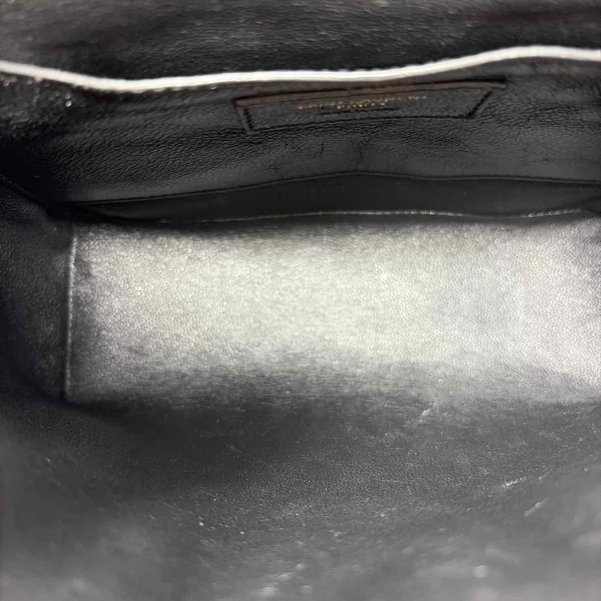 Pre-Owned Saint Laurent Black Leather Designer Handbag