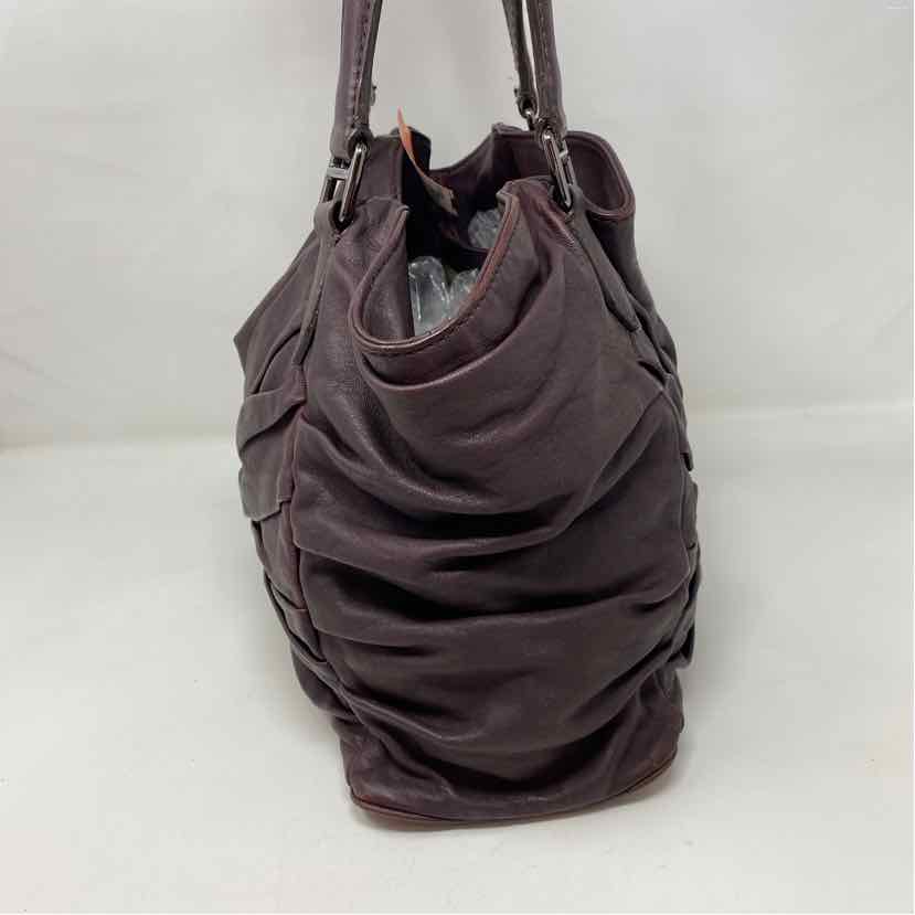 Pre-Owned Burberry Plum Leather Designer Handbag