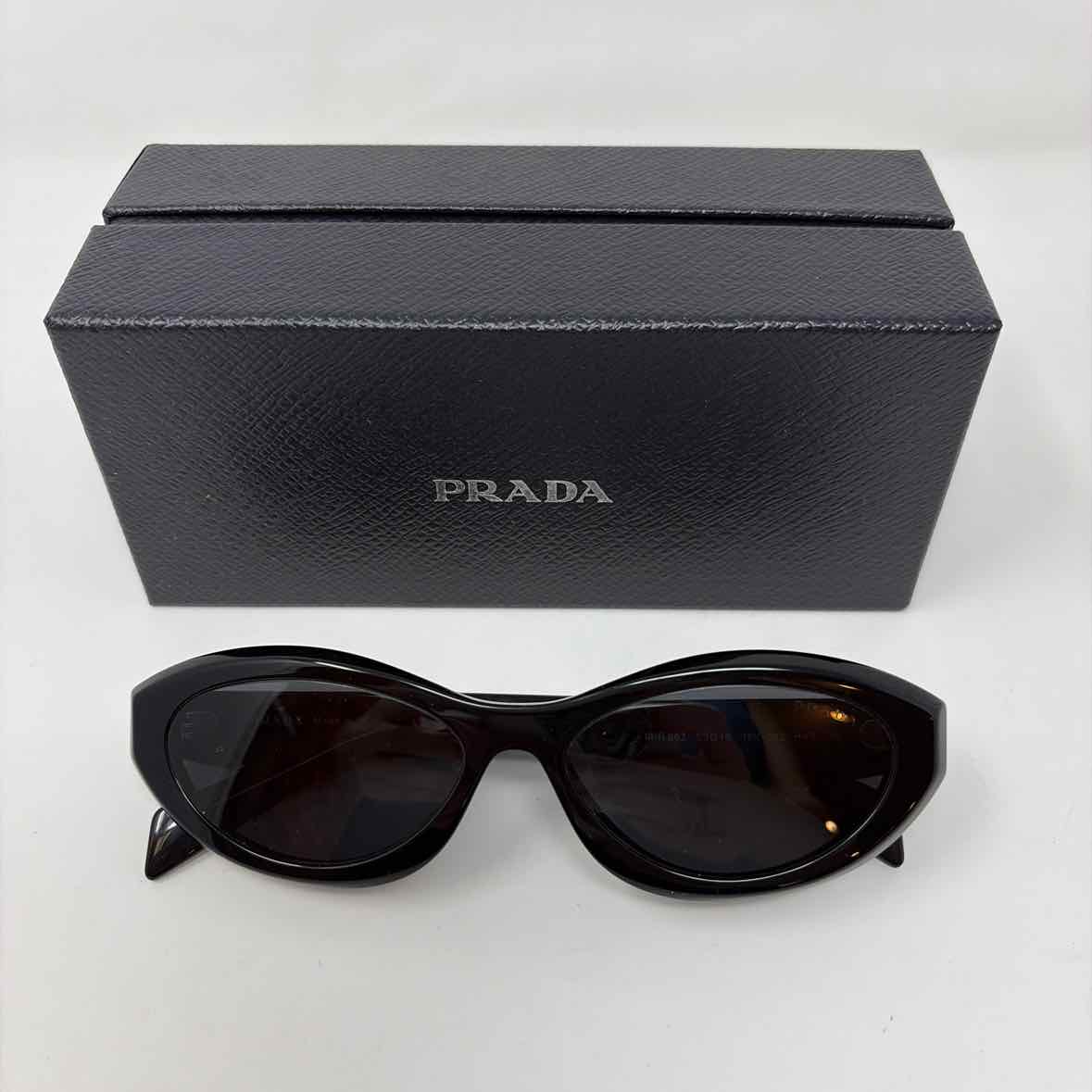 Pre-Owned Prada Black Plastic Designer Sunglasses