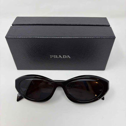 Pre-Owned Prada Black Plastic Designer Sunglasses