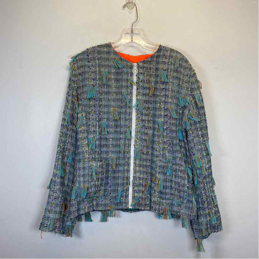 Pre-Owned Size XL Valentina Poltronieri Turq Multi Jacket