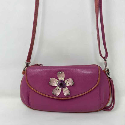 Pre-Owned Brighton Magenta Leather Handbag