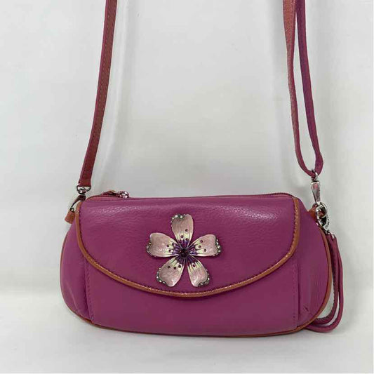 Pre-Owned Brighton Magenta Leather Handbag