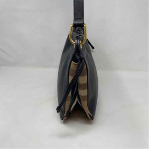 Pre-Owned Burberry Black Leather Designer Handbag