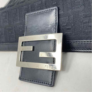 Pre-Owned Fendi Black Canvas Designer Wallet