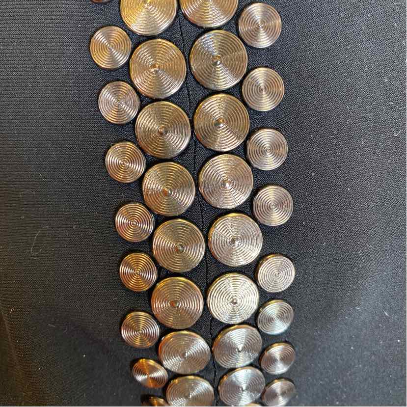 Pre-Owned Size S Norma Kamali Black & Silver Pants