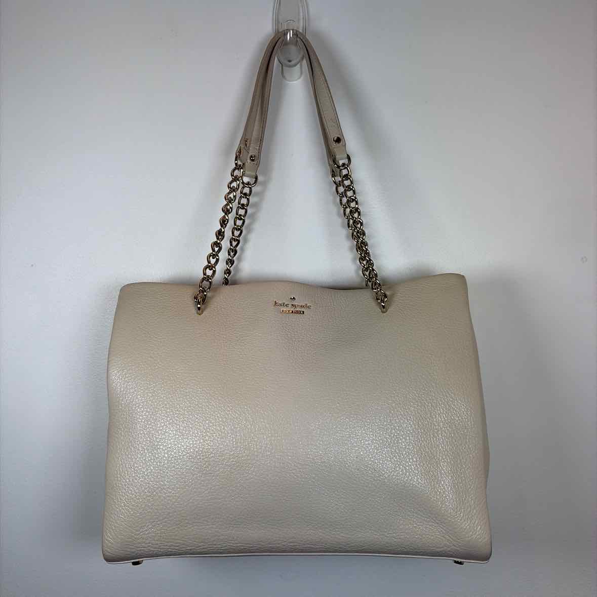Pre-Owned Kate Spade Cream Leather Handbag