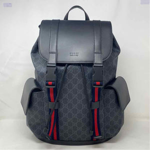 Pre-Owned Gucci Black Canvas Designer Handbag