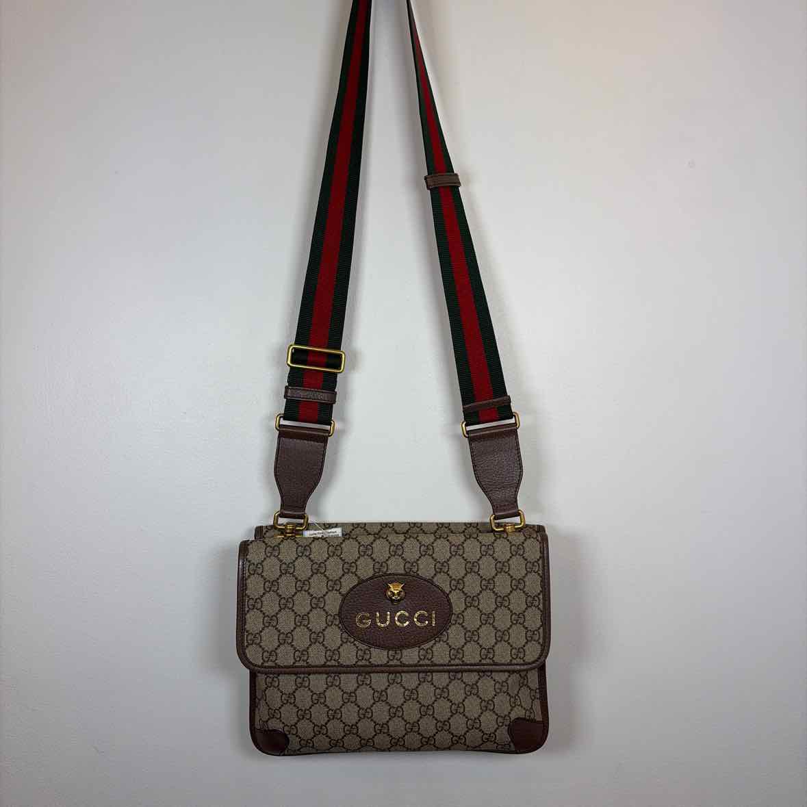 Pre-Owned Gucci Monogram Canvas Designer Handbag