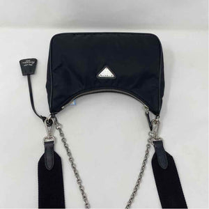 Pre-Owned Prada Black Nylon Designer Handbag