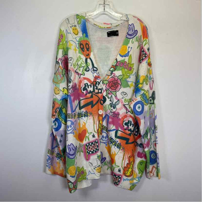 Pre-Owned Size 10/L Asos Graffitti Multi Sweater