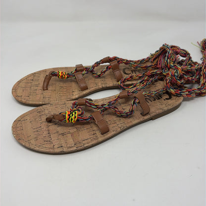 Pre-Owned Shoe Size 9 Circus By Sam Edelman Tan Multi Sandals